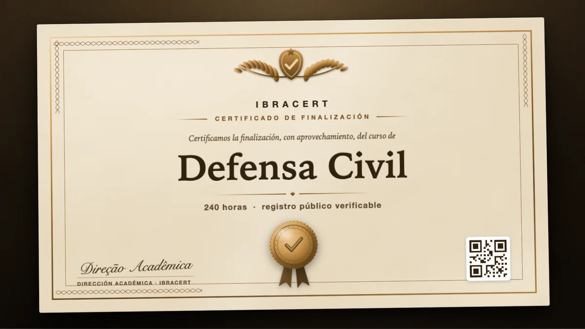 Portada del curso Defensa Civil