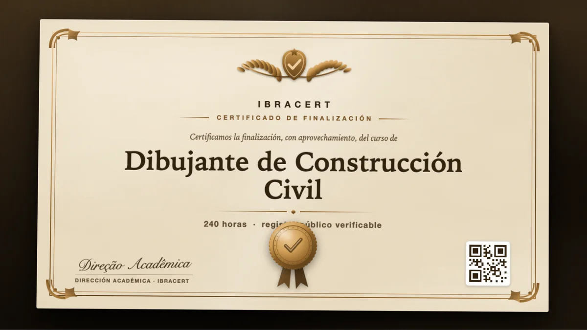Portada del curso Dibujante de Construcción Civil