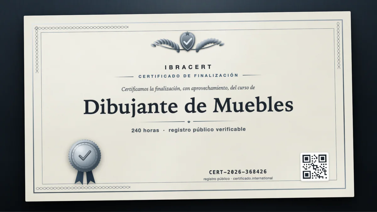 Portada del curso Dibujante de Muebles