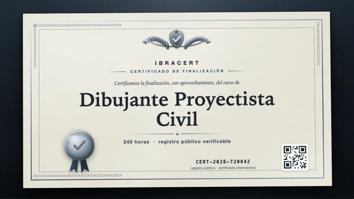 Portada del curso Dibujante Proyectista Civil