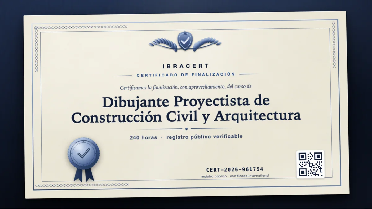 Portada del curso Dibujante Proyectista de Construcción Civil y Arquitectura