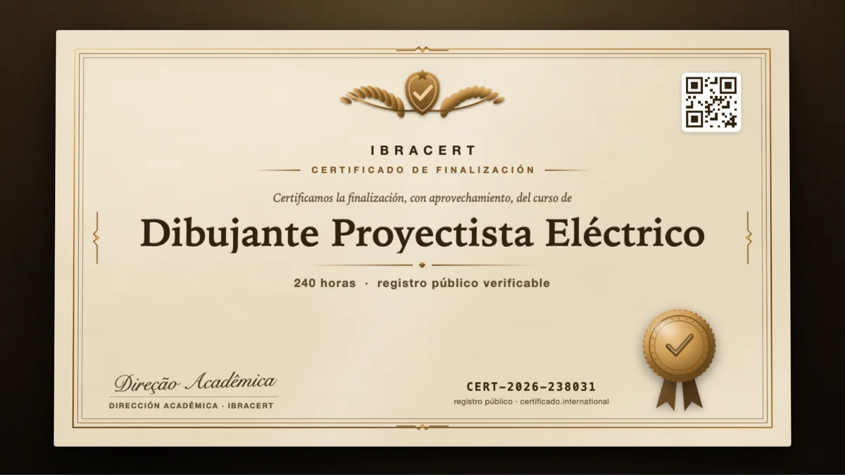 Portada del curso Dibujante Proyectista Eléctrico
