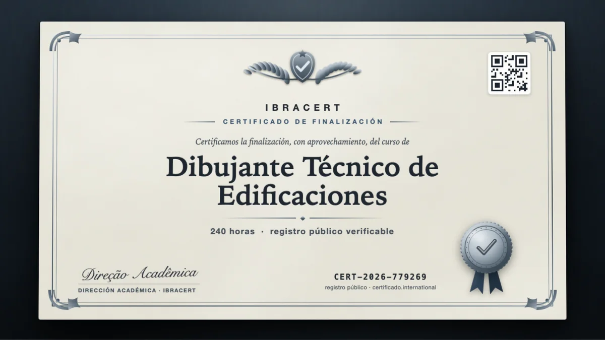 Portada del curso Dibujante Técnico de Edificaciones