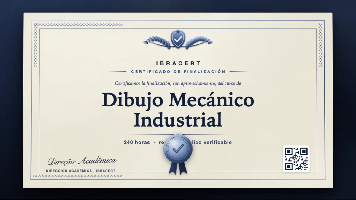Portada del curso Dibujo Mecánico Industrial