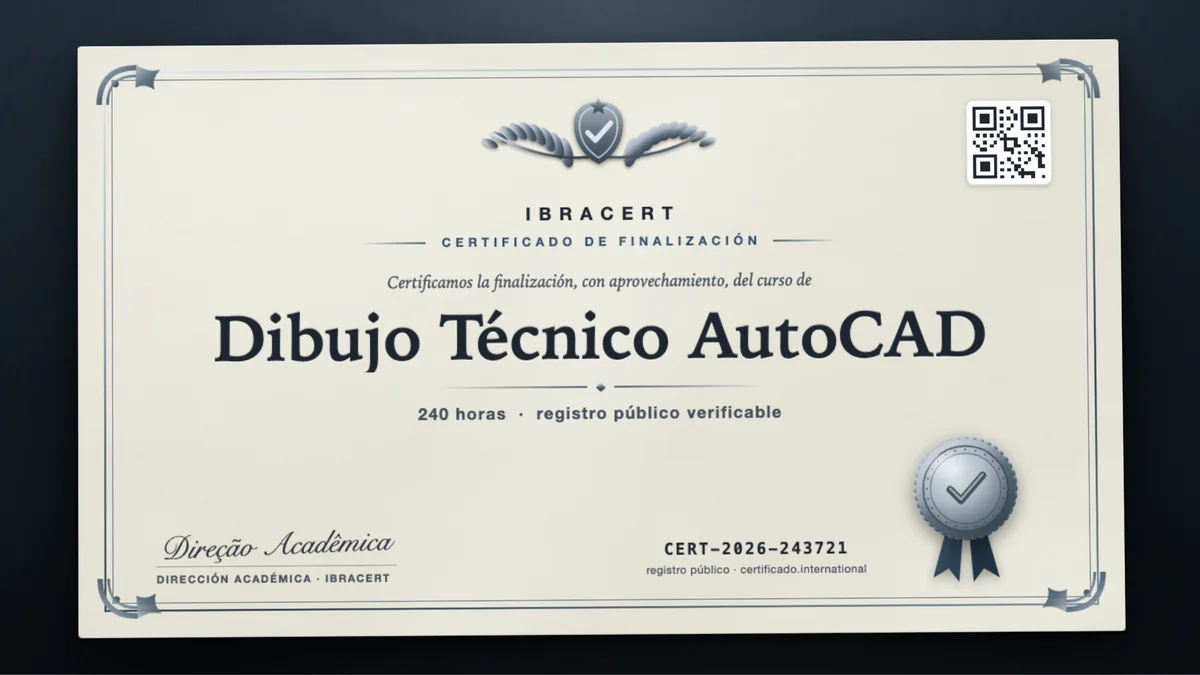 Portada del curso Dibujo Técnico AutoCAD