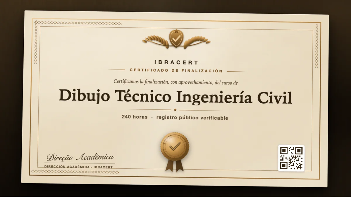 Portada del curso Dibujo Técnico Ingeniería Civil