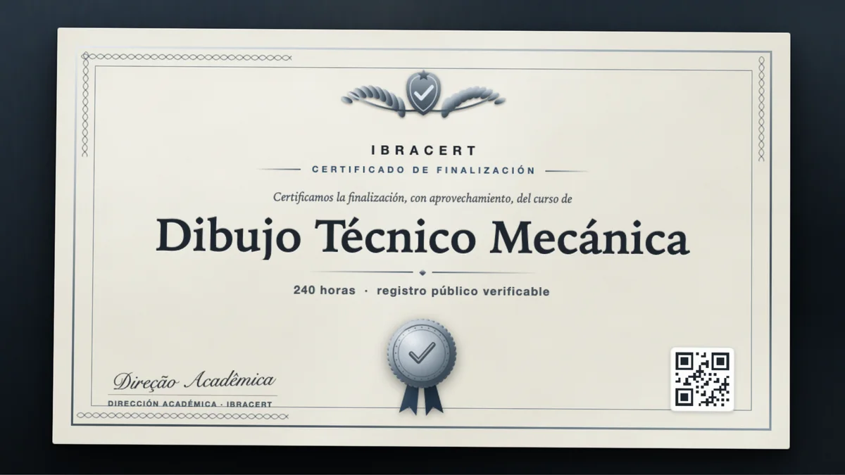 Portada del curso Dibujo Técnico Mecánica