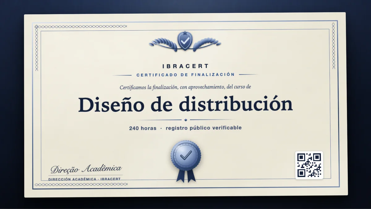 Portada del curso Diseño de distribución