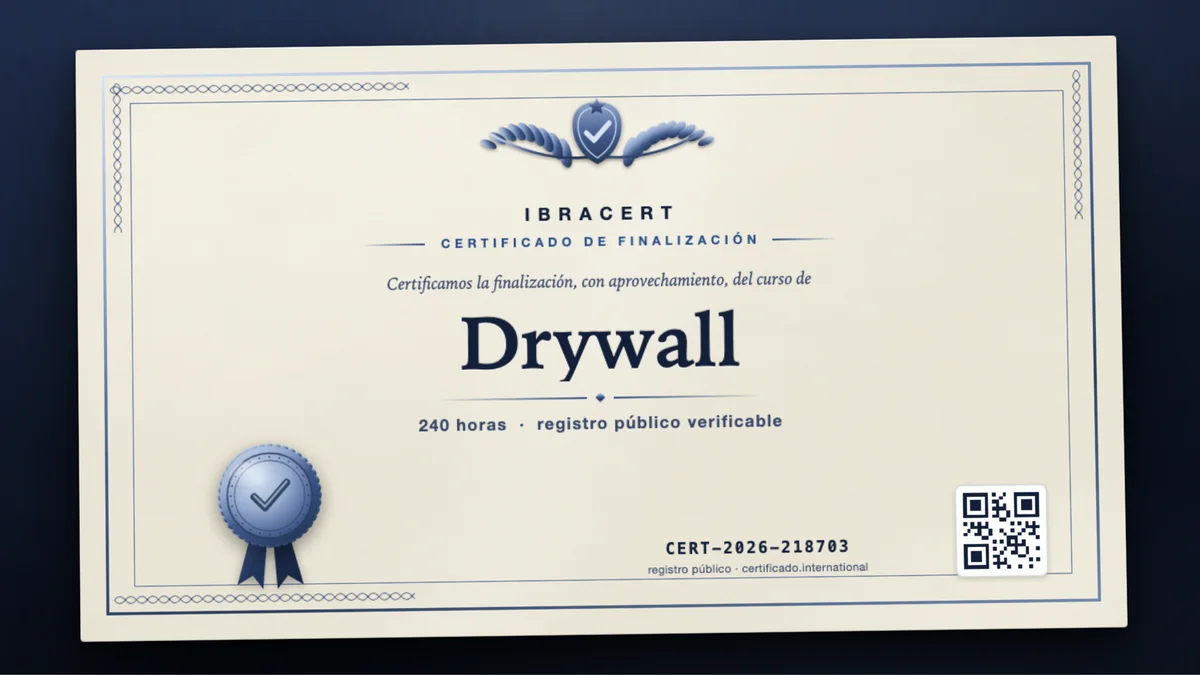 Portada del curso Drywall