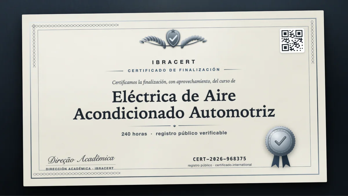 Portada del curso Eléctrica de Aire Acondicionado Automotriz