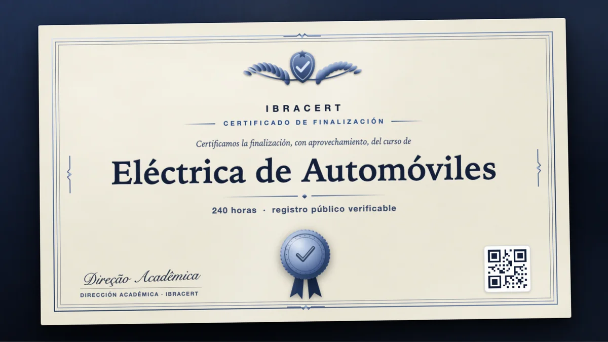 Portada del curso Eléctrica de Automóviles