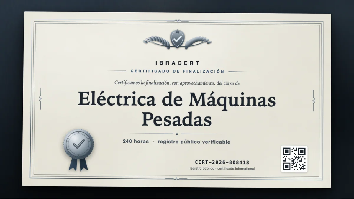 Portada del curso Eléctrica de Máquinas Pesadas