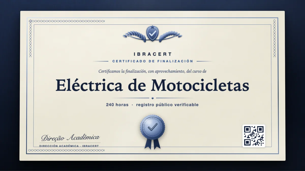 Portada del curso Eléctrica de Motocicletas