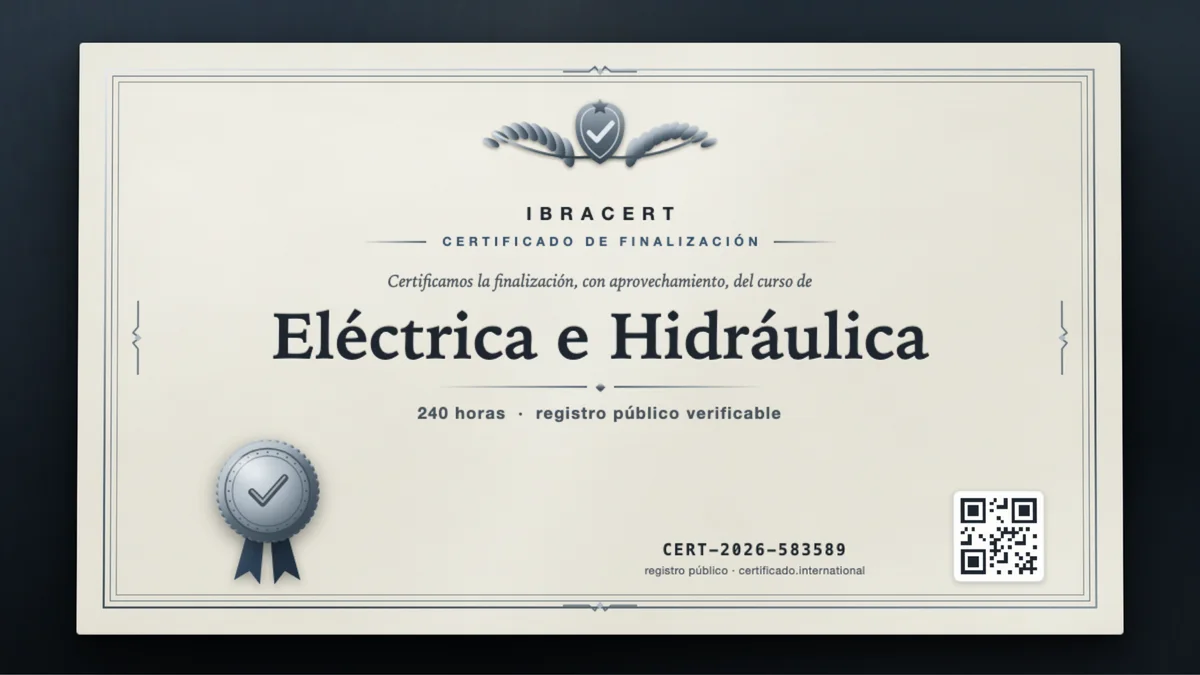 Portada del curso Eléctrica e Hidráulica