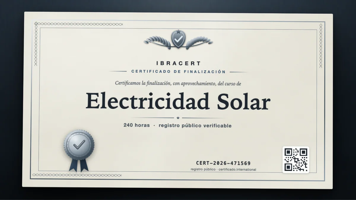 Portada del curso Electricidad Solar