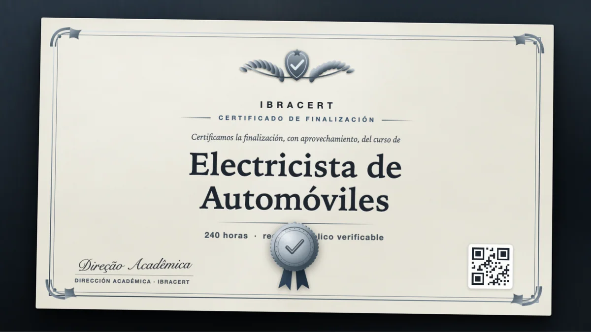 Portada del curso Electricista de Automóviles