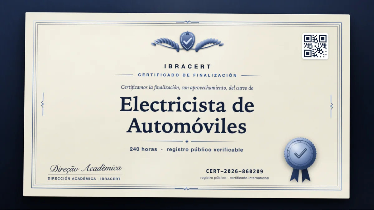 Portada del curso Electricista de Automóviles