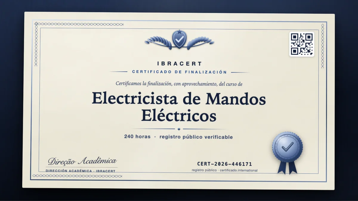 Portada del curso Electricista de Mandos Eléctricos