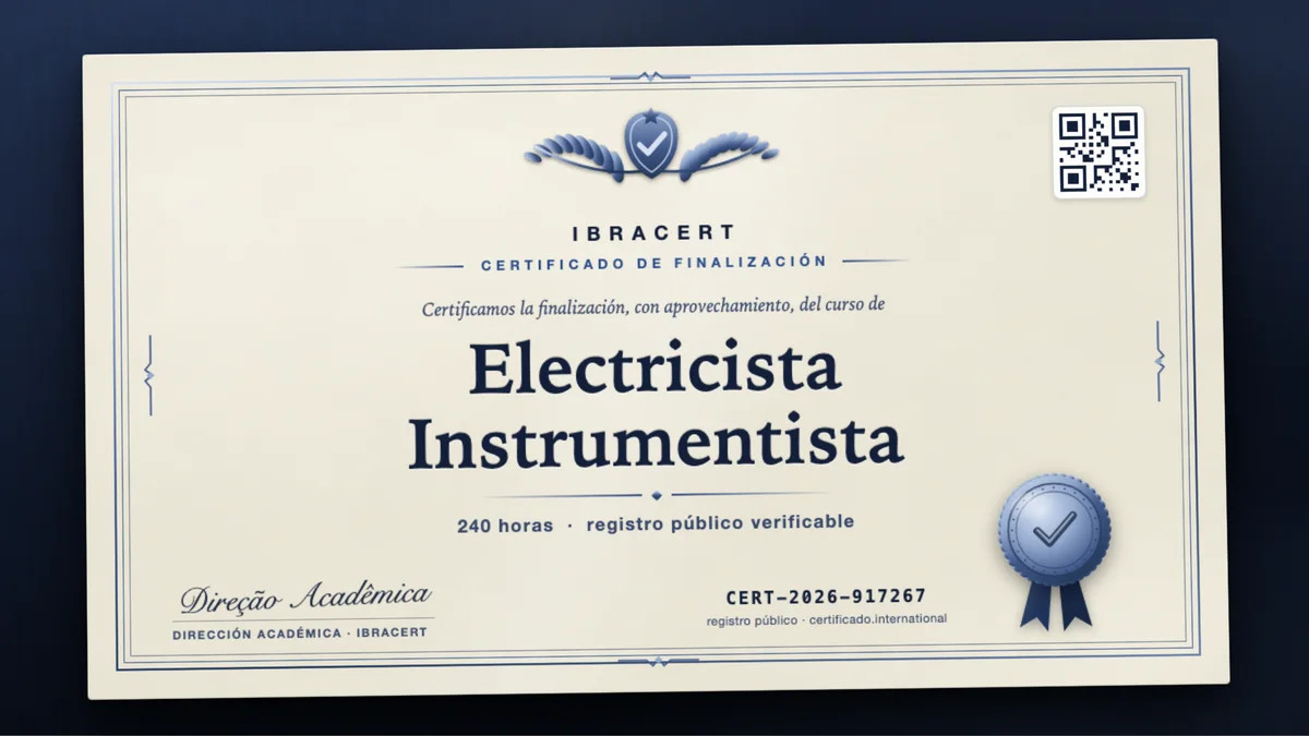 Portada del curso Electricista Instrumentista