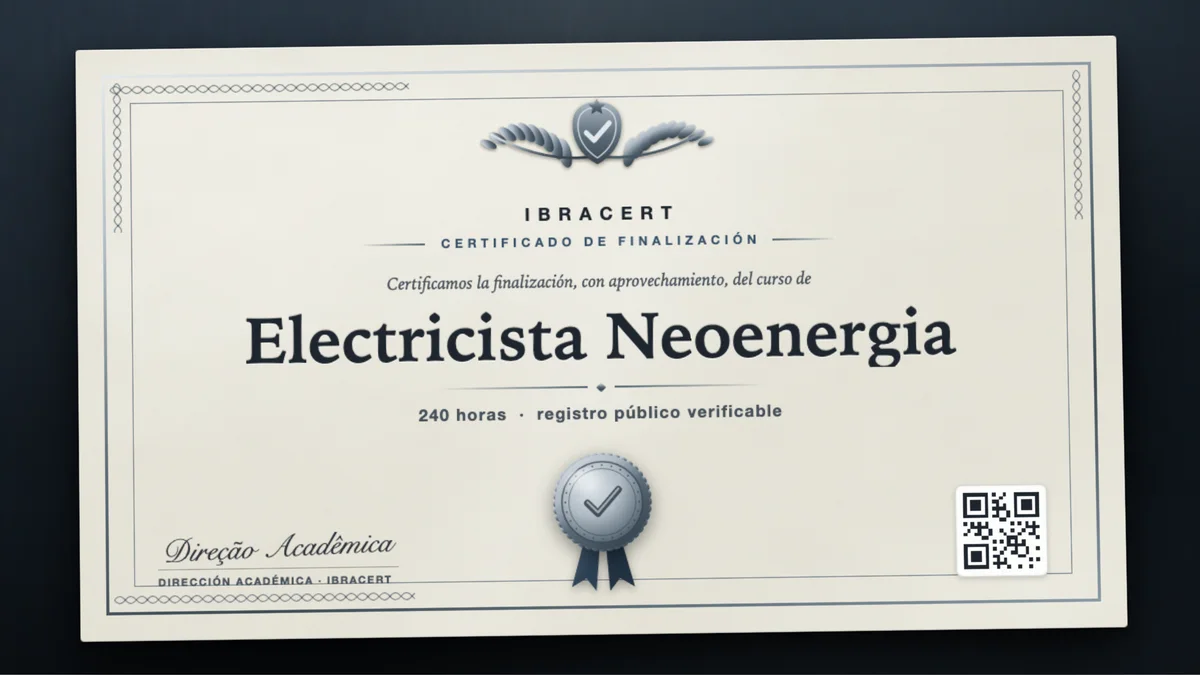 Portada del curso Electricista Neoenergia