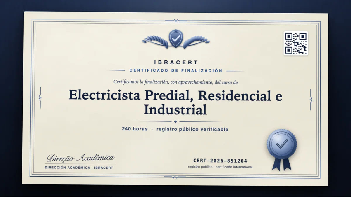 Portada del curso Electricista Predial, Residencial e Industrial