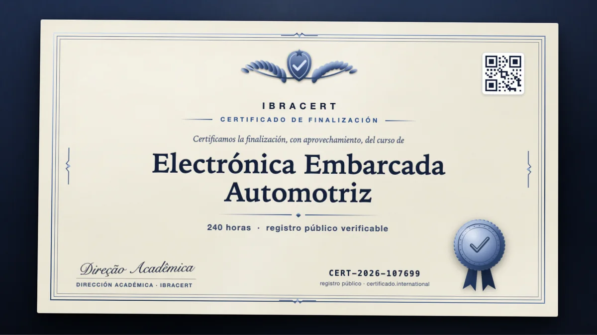 Portada del curso Electrónica Embarcada Automotriz