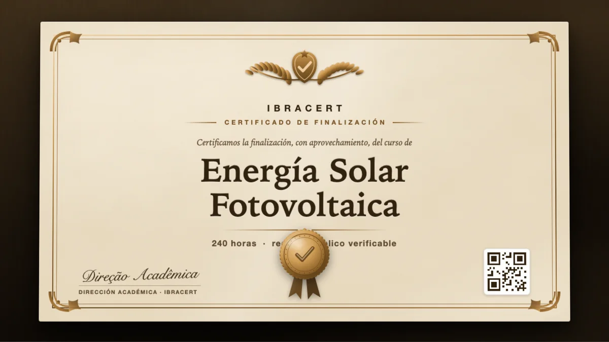 Portada del curso Energía Solar Fotovoltaica
