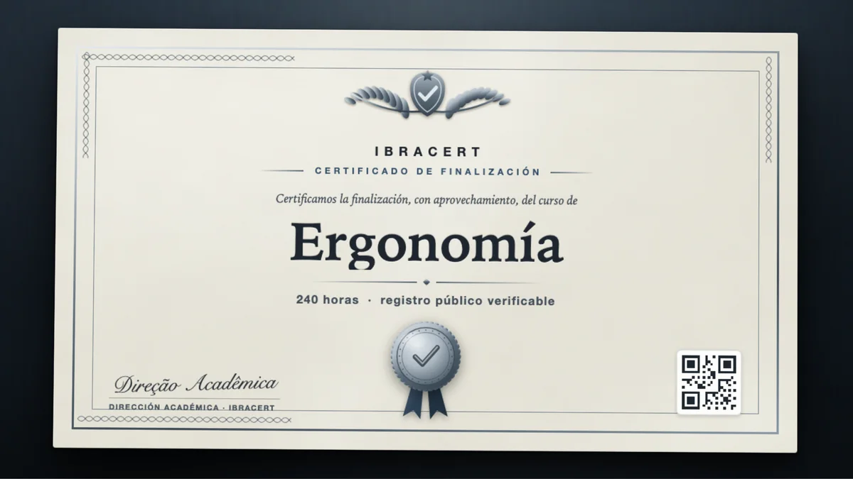 Portada del curso Ergonomía