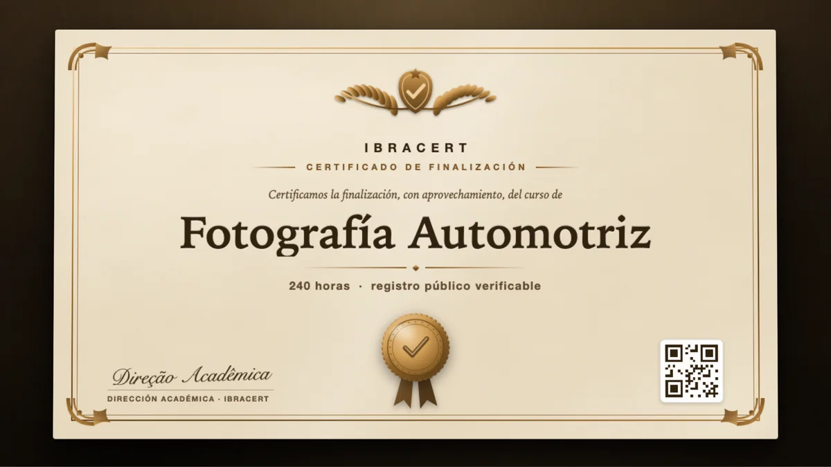 Portada del curso Fotografía Automotriz