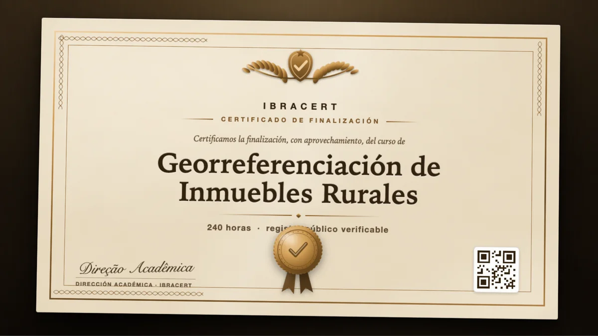 Portada del curso Georreferenciación de Inmuebles Rurales