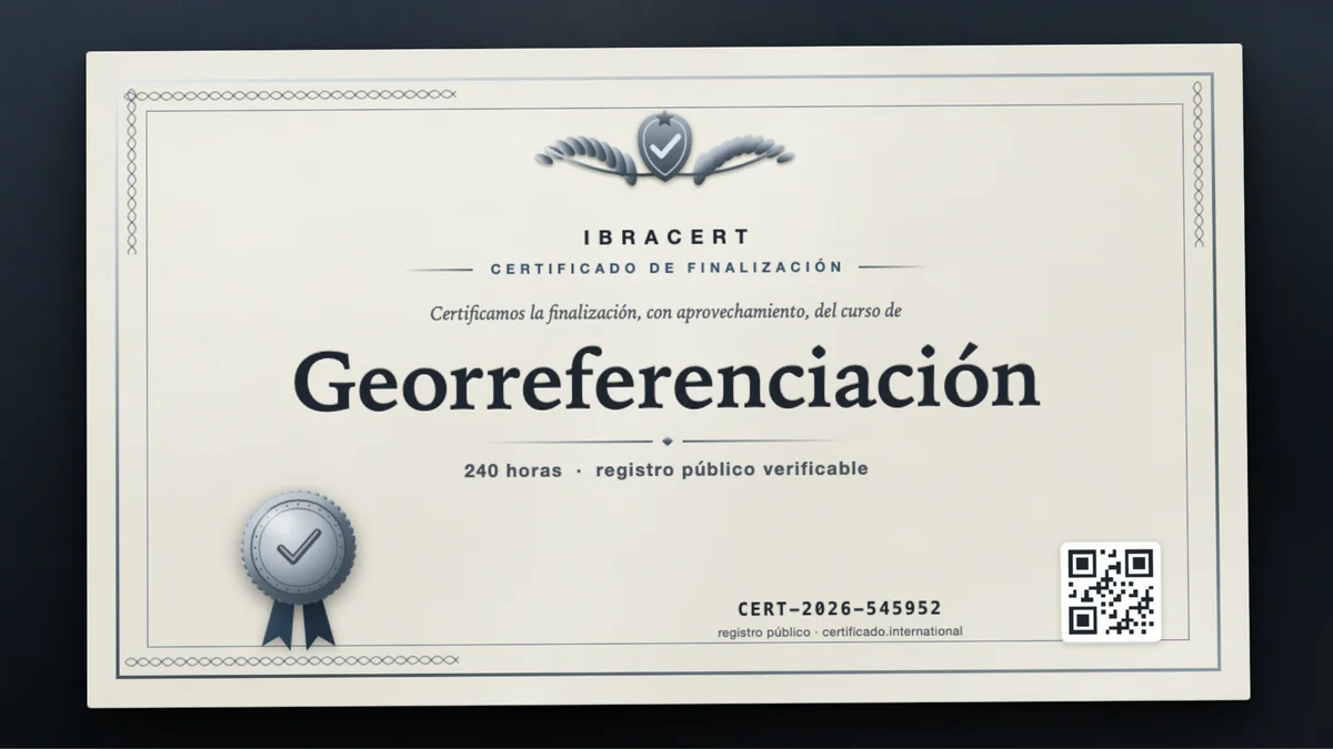 Portada del curso Georreferenciación