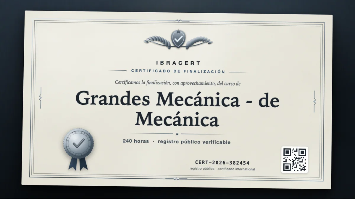 Portada del curso Grandes Mecánica - de Mecánica