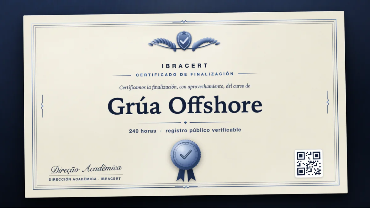 Portada del curso Grúa Offshore