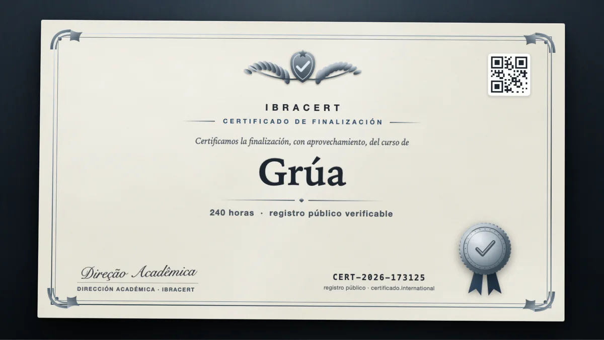 Portada del curso Grúa
