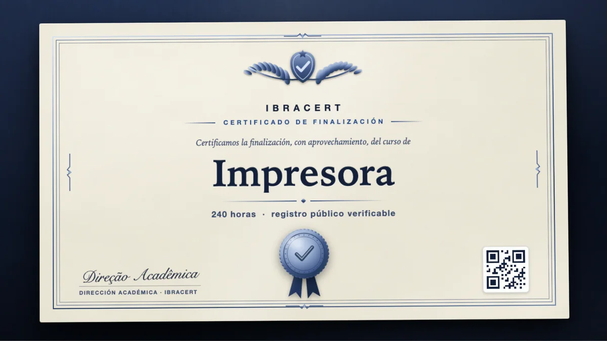 Portada del curso Impresora