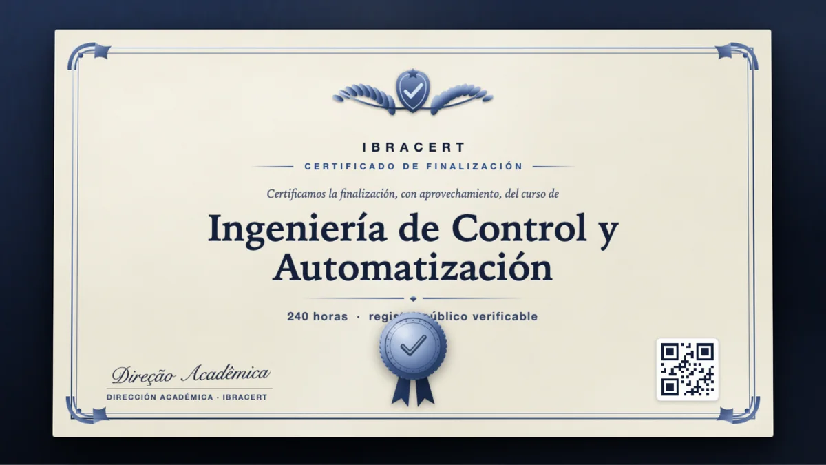 Portada del curso Ingeniería de Control y Automatización