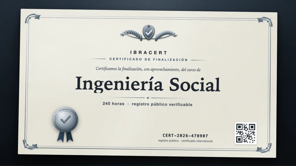 Portada del curso Ingeniería Social