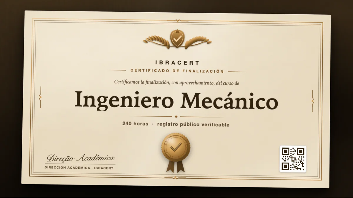 Portada del curso Ingeniero Mecánico