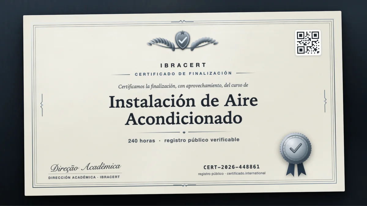 Portada del curso Instalación de Aire Acondicionado