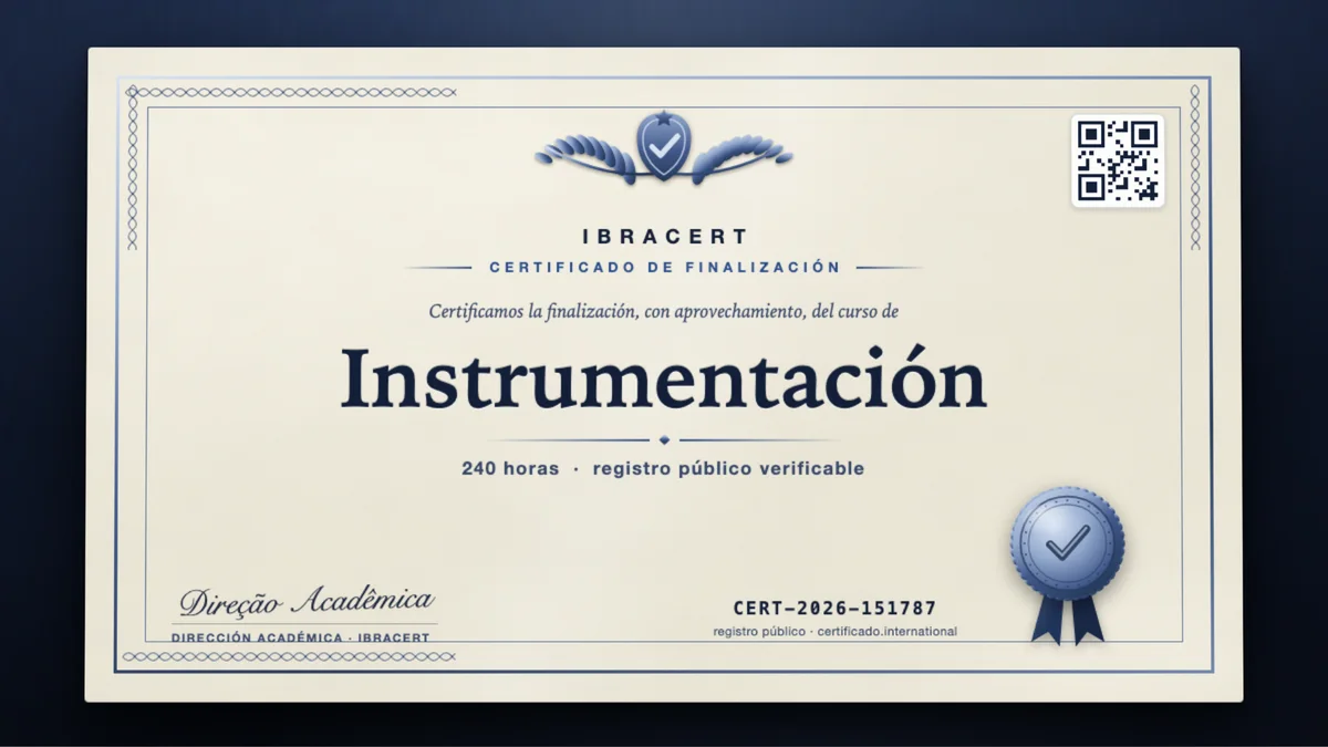 Portada del curso Instrumentación