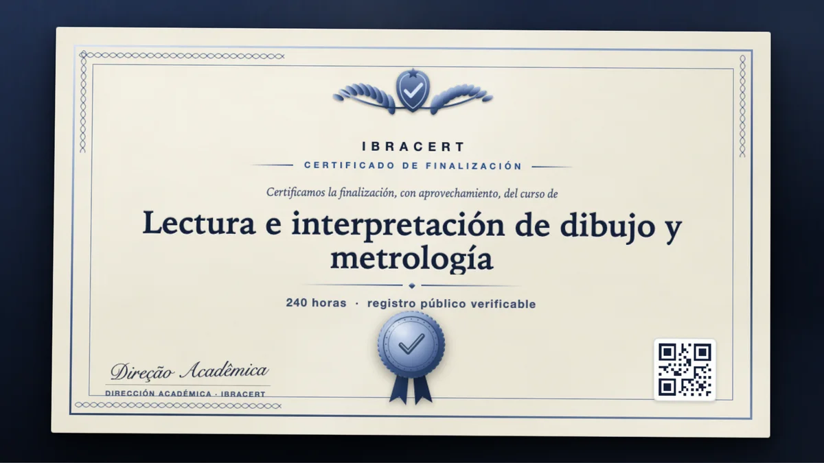 Portada del curso Lectura e interpretación de dibujo y metrología