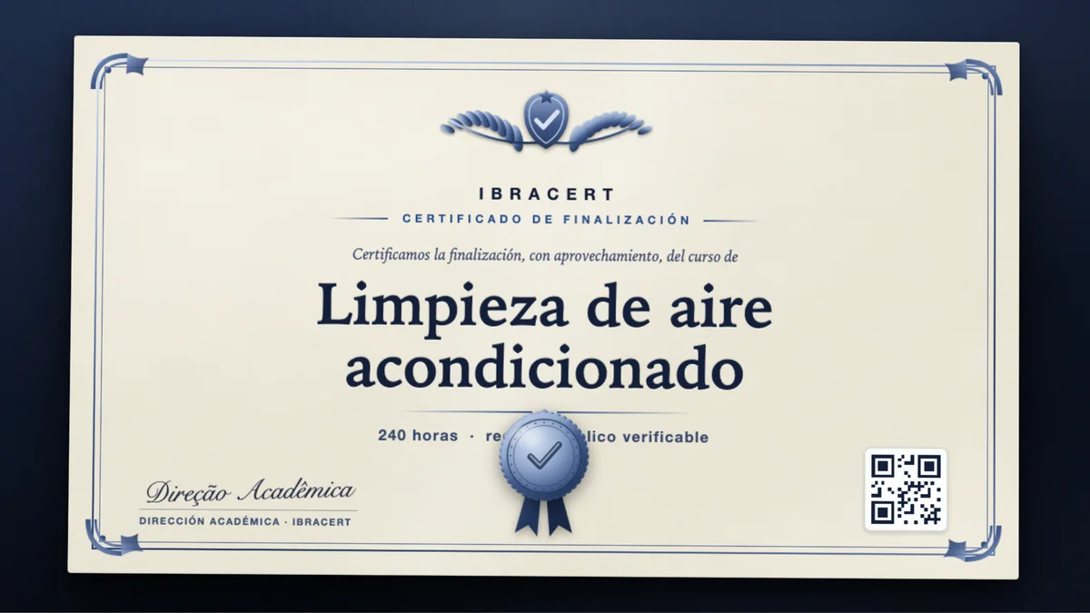 Portada del curso Limpieza de aire acondicionado