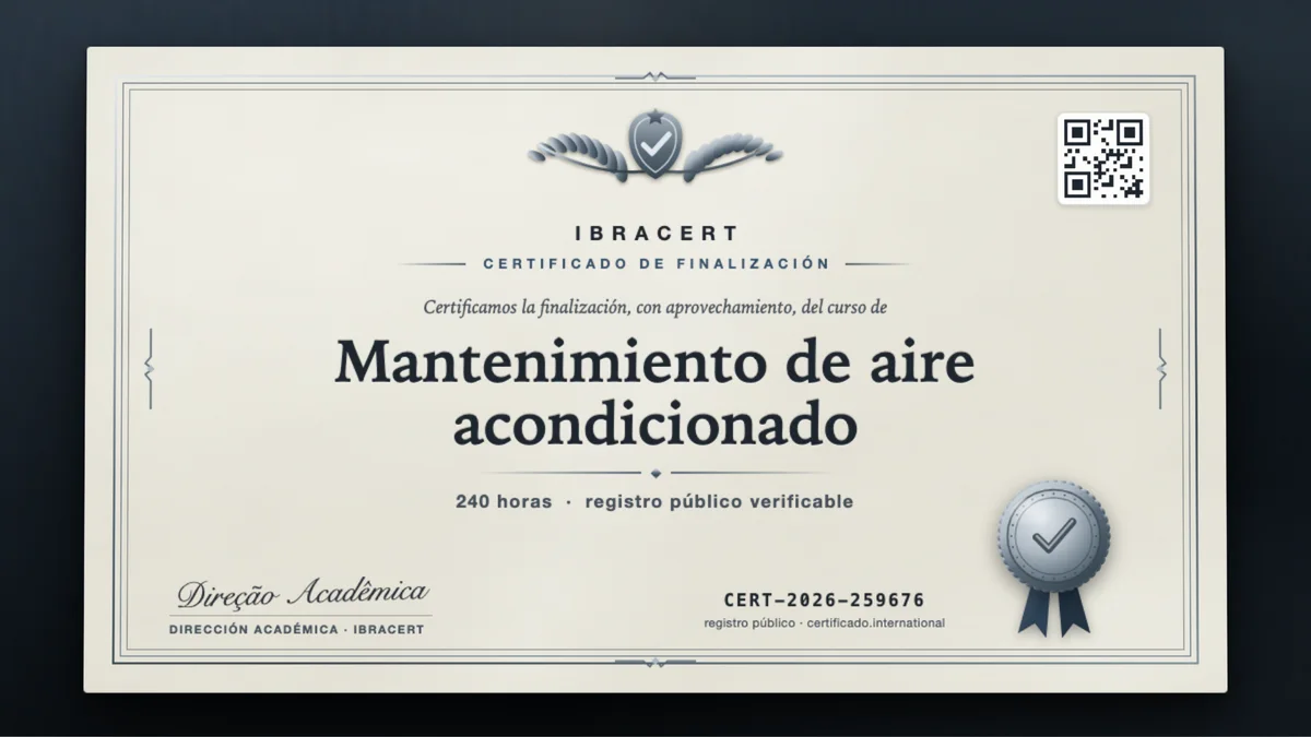 Portada del curso Mantenimiento de aire acondicionado
