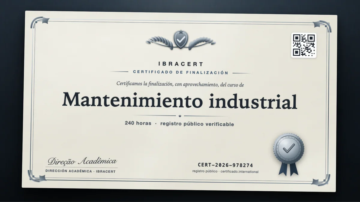 Portada del curso Mantenimiento industrial