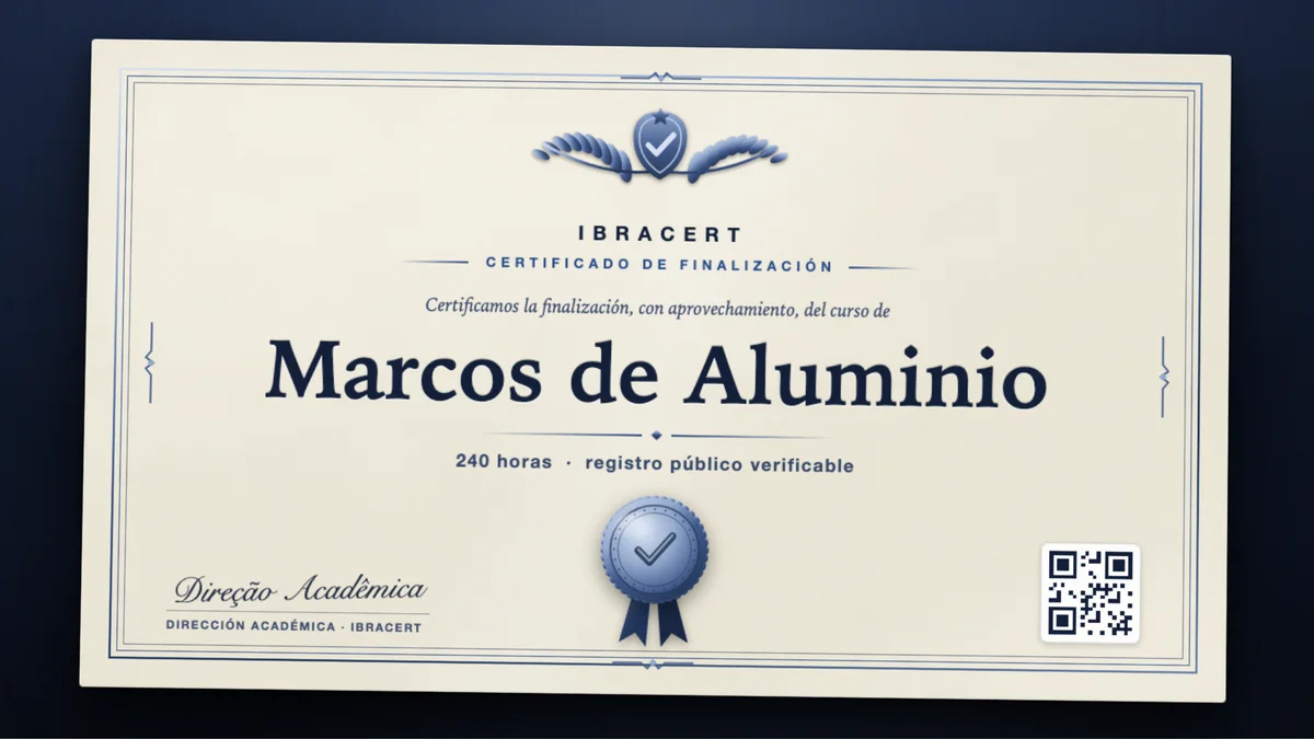 Portada del curso Marcos de Aluminio