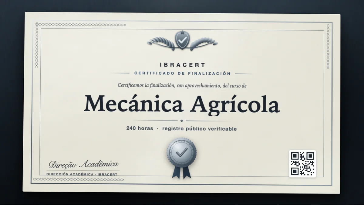 Portada del curso Mecánica Agrícola