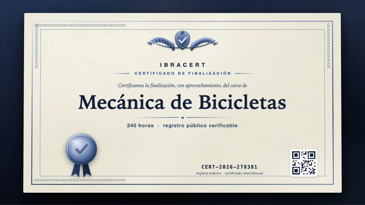 Portada del curso Mecánica de Bicicletas