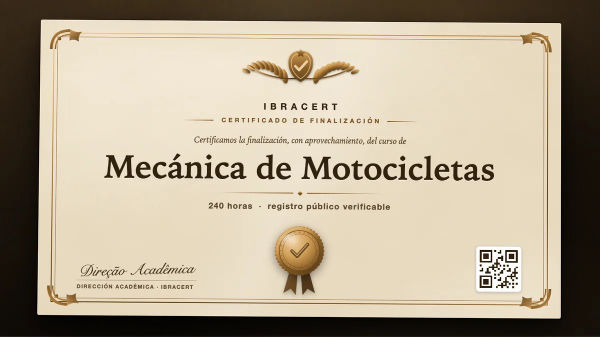 Portada del curso Mecánica de Motocicletas