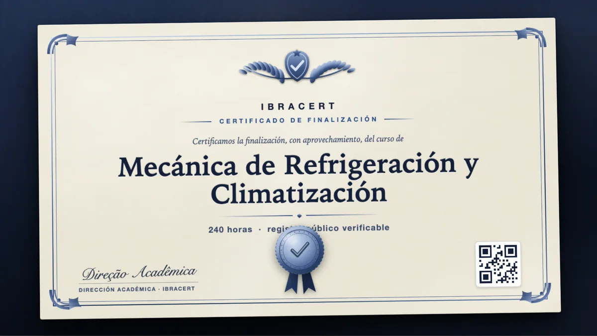 Portada del curso Mecánica de Refrigeración y Climatización