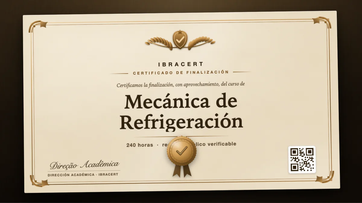 Portada del curso Mecánica de Refrigeración